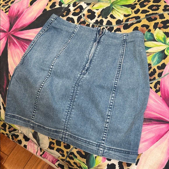 Free People Denim Blue Women's Skirt - Picture 5 of 5